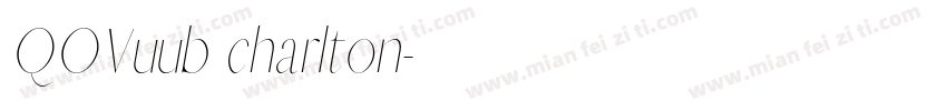 QOVuub charlton字体转换